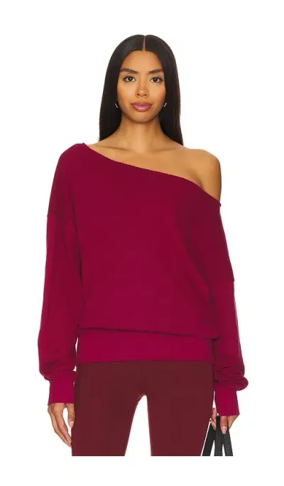 Strut This The Crawford Sweatshirt In Burgundy