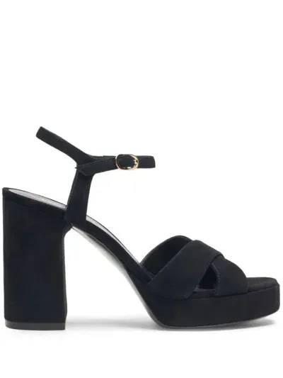 Stuart Weitzman 90mm Dyana Platform Sandals In Black