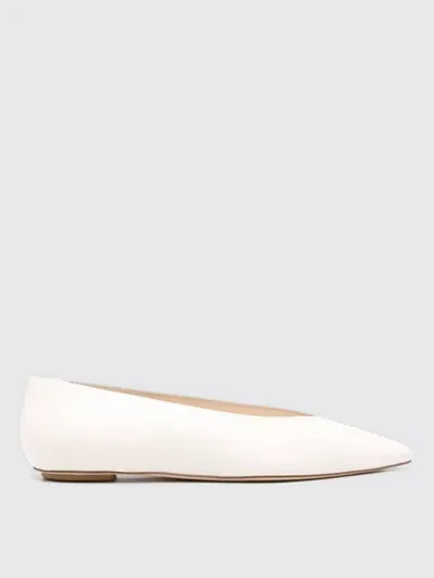 Stuart Weitzman Ballet Flats  Woman Color White In Weiss