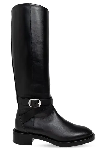 Stuart Weitzman Bella Zipped Boots In Black