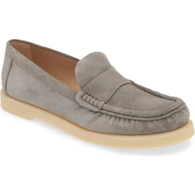 Stuart Weitzman Blake Loafer In Flannel/cream