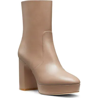 Stuart Weitzman Dayna Platform Bootie In Fawn