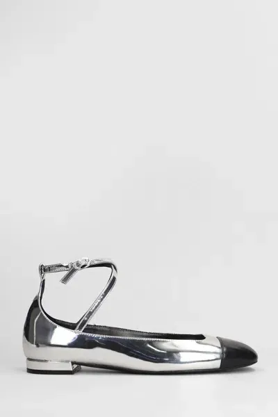 Stuart Weitzman Eden Ballet Flats In Silver