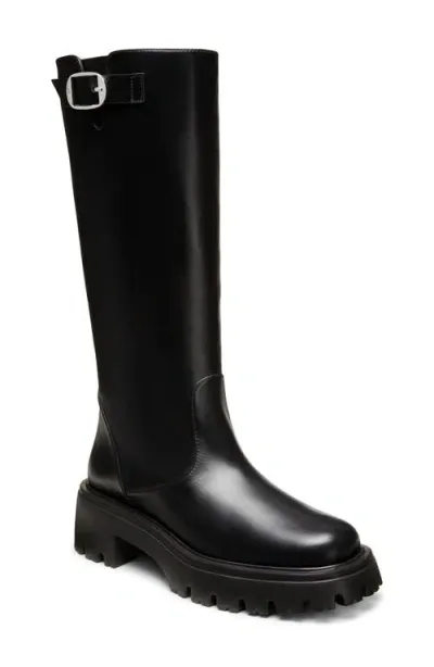 Stuart Weitzman Emerson Buckle Boot In Black