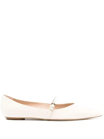 Stuart Weitzman Flat Shoes In White