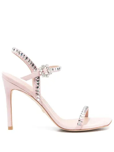 Stuart Weitzman Gemcut 100mm Sandal In Pink