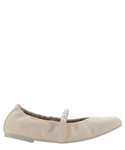 Stuart Weitzman Goldie Ballet Flats In Beige