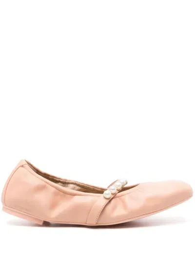 Stuart Weitzman Goldie Ballet Flats In Color Carne Y Neutral