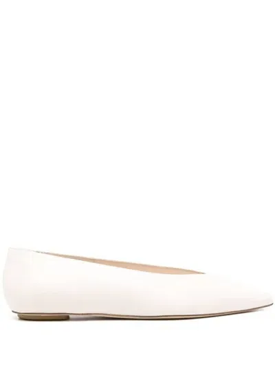 Stuart Weitzman Lina Flat Shoes In White