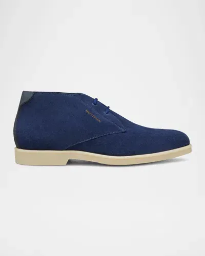 Stuart Weitzman Men's Austin Suede Chukka Boots In Navy.