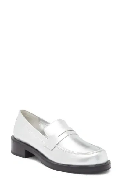 Stuart Weitzman Palmer Bold Loafer In White