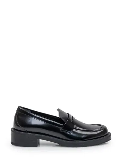 Stuart Weitzman Palmer Bold Moccasin In Black