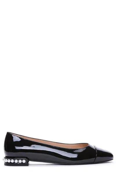 Stuart Weitzman Ballet Flat Pearl In Negro