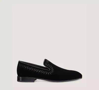 Stuart Weitzman Men's Alexan Velvet Loafers In Black