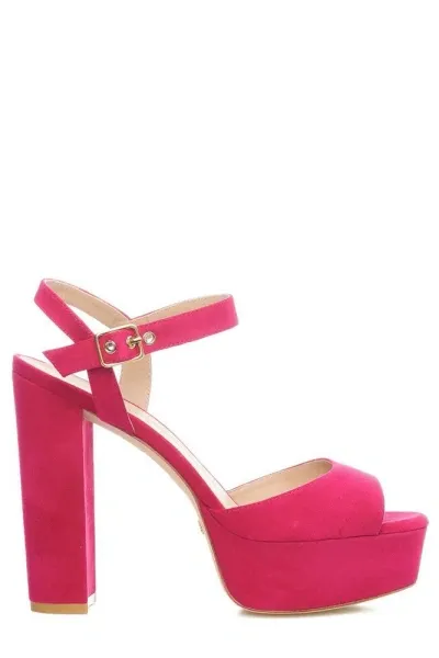 Stuart Weitzman Ryder Platform Sandals In Pink