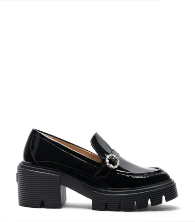 Stuart Weitzman , Soho Leighton Loafer, Flats And Loafers, Black, Patent