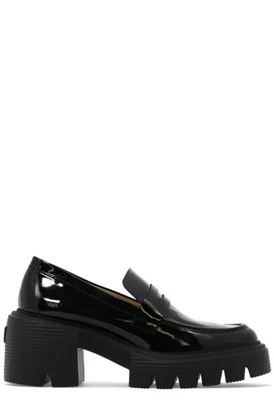 Stuart Weitzman Soho Slip-on Loafers In Black