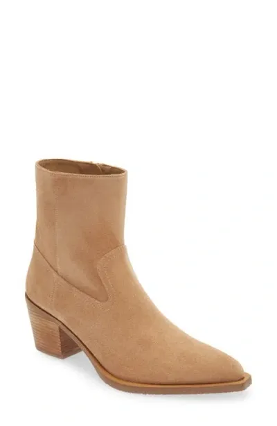 Stuart Weitzman Tate Bootie In New Camel & Caramel