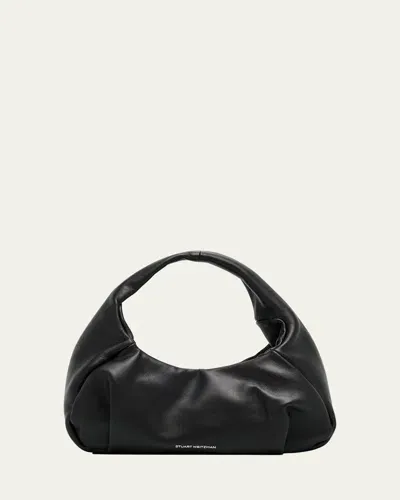 Stuart Weitzman Mini Leather Tote Bag In Black