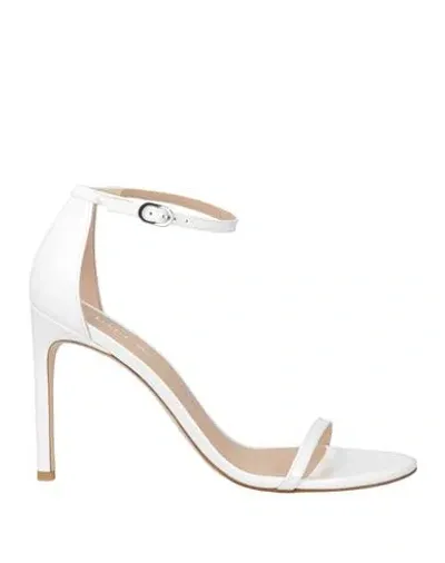 Stuart Weitzman Nudistcurve 100 Sandal In White