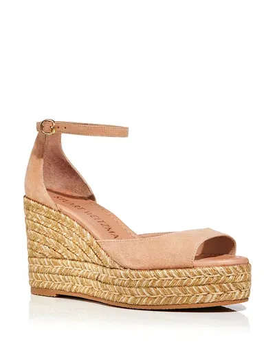 Stuart Weitzman Nudistia 90mm Espadrilles In Adobe