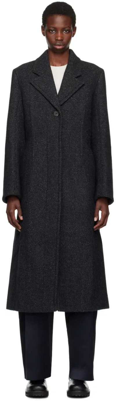 Studio Nicholson Gray Weir Coat In Multi