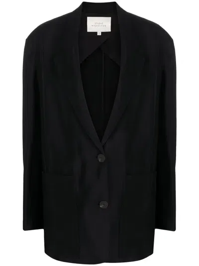 Studio Nicholson Pre Cotton Blend Jacket In Black