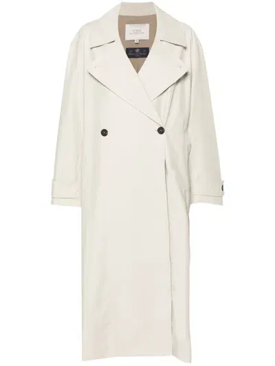 Studio Nicholson Pre Double Breasted Belted Coat In White