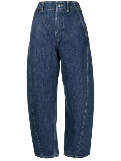 Studio Nicholson Round Les Denim Jeans In Blue