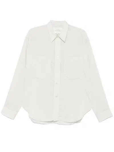 Studio Nicholson Striped Shirt In White