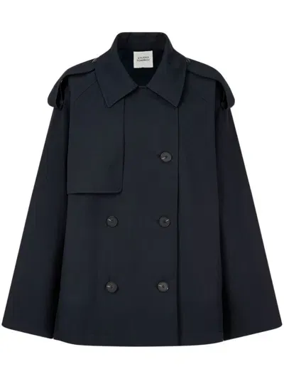 Studio Tomboy Cotton Trench Jacket In Blue