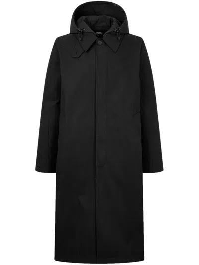 Studio Tomboy Detachable-hood Coat In Black