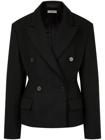 Studio Tomboy Double-breasted Blazer In Black