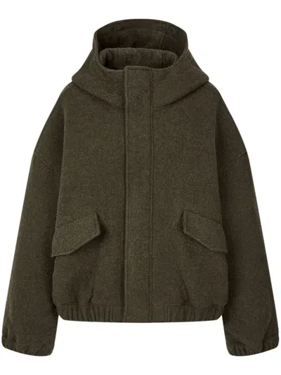 Studio Tomboy Hooded Jacket In Green