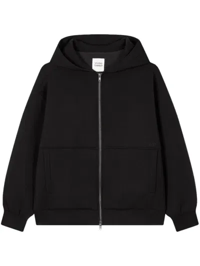 Studio Tomboy Hooded Zip-up Jacket In Black