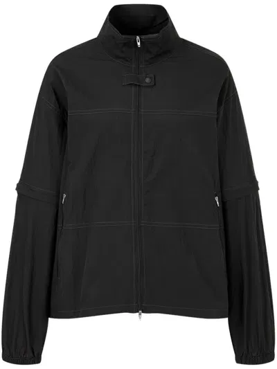 Studio Tomboy Removeable-sleeve Lightweight Jacket In Black