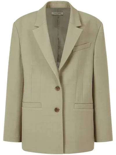 Studio Tomboy Single-breasted Blazer In Green