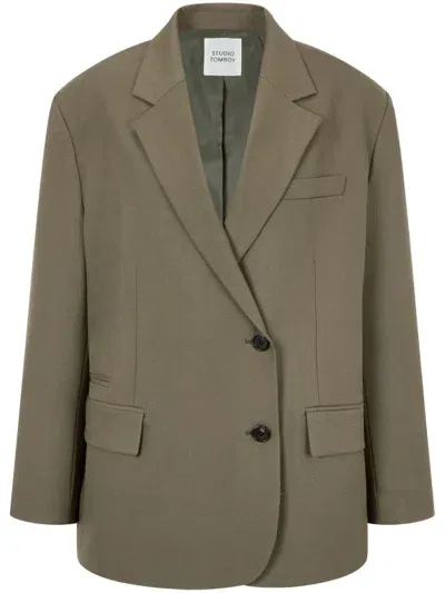 Studio Tomboy Single-breasted Blazer In Grün