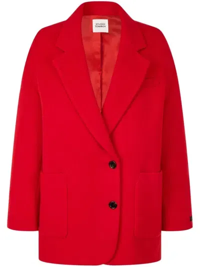 Studio Tomboy Single-breasted Blazer In Red