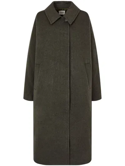 Studio Tomboy Single-breasted Coat In Green