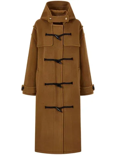 Studio Tomboy Toggle-fastening Duffle Coat In Brown