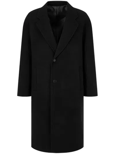 Studio Tomboy Wool Single-breasted Coat In Black