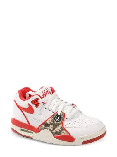 Stussy X Nike Air Flight '89 Sneakers In White