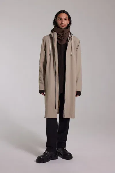 Stutterheim Camden Lightweight Matte Parka In Potato