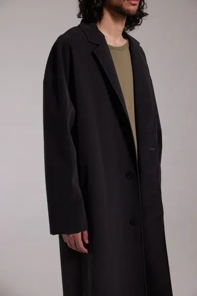 Stutterheim Rydberg Long Matte Raincoat In Black