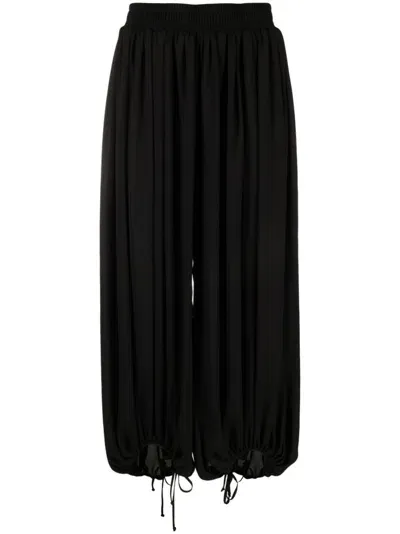 Styland High-waist Balloon Trousers In Black