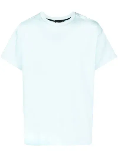 Styland Organic Cotton Crew-neck T-shirt In Blue