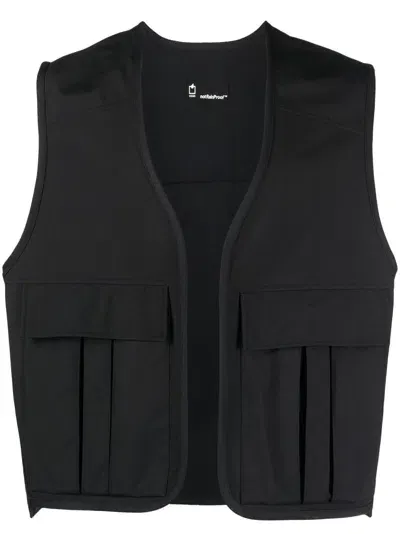 Styland X Notrainproof Open-front Vest In Black