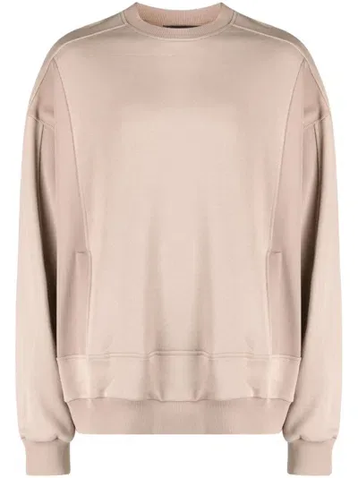 Styland X Notrainproof Panelled Cotton Sweatshirt In Neutrals