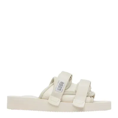 Suicoke Off-white Moto-cab Sandals In Chalk